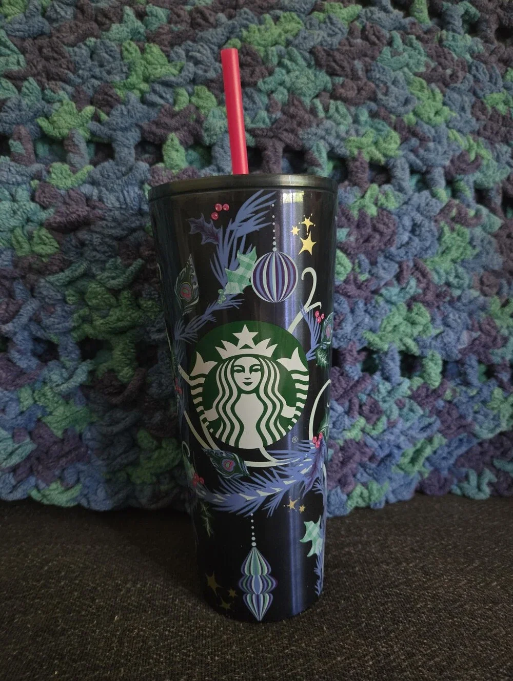 NEW Starbucks Metal Cup With Straw